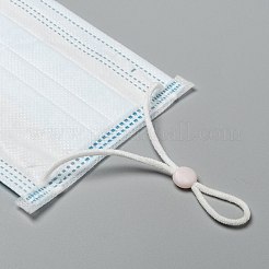 口カバー用PVCプラスチックコードロック  アンチスリップコードバックル  ロープアジャスター  フラットラウンド  ラベンダーブラッシュ  10x4mm  穴：1.6mmと1.6x4mm&nbsp;LS-KY-K011-02
