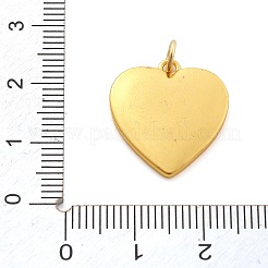 真鍮製エナメルペンダント  丸カン付き  18KGP本金メッキ  ハート  20x17.5x4mm  穴：3mm&nbsp;LS-FIND-A046-01B