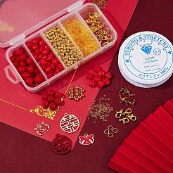 Tiger Zodiac Bracelets DIY Making Kits&nbsp;DIY-YW0004-26
