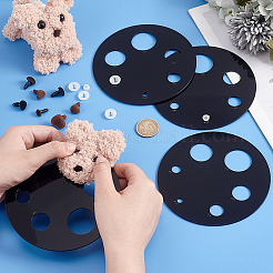 Acrylic Measuring Tool for Doll Craft Eyes&nbsp;TOOL-WH0155-110B-02