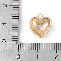 真鍮チャーム  カドミウムフリー＆ニッケルフリー＆鉛フリー  ハートチャーム  18KGP本金メッキ  13x11.5x4mm  穴：1.5mm&nbsp;KK-Z075-16G