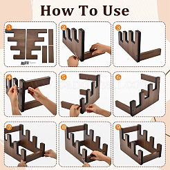 Plywood & Iron Guitar Shoulder Strap Holders&nbsp;AJEW-WH0609-755