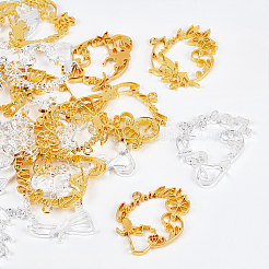 24Pcs 12 Style Alloy Open Back Bezel Pendants&nbsp;FIND-OC0001-44