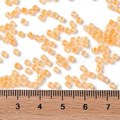 ガラスシードビーズ  不透明な色の虹  シリンダー  砂茶色  2.5x2mm  穴：1.4mm&nbsp;SEED-S042-13A-05