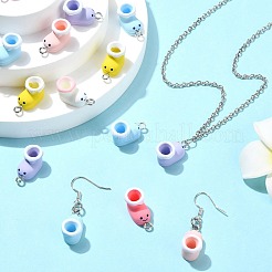 50Pcs Opaque Resin Pendants&nbsp;RESI-CJ0004-45