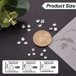 60Pcs 3 Style Cubic Zirconia Beads & Cabochons&nbsp;ZIRC-PJ0001-07