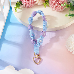 Cotton Braided Flower Pendant Decorations&nbsp;AJEW-TAC0030-032G-11
