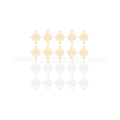 60Pcs 2 Colors Brass Connector Charms&nbsp;KK-BC0013-88