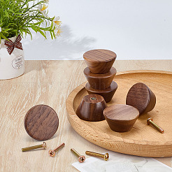 Round Walnut Wood Box Pull Handle&nbsp;AJEW-WH0816-327