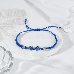 1Pc Alloy Butterfly Link Bracelet&nbsp;BJEW-LP0004-25D