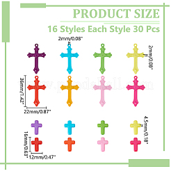 16 Styles Opaque Acrylic Pendants&nbsp;SACR-WR0001-04
