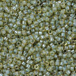 MIYUKIデリカビーズ  シリンダー  日本製シードビーズ  11/0  （db2052)ルミナスアスパラガスグリーン  1.3x1.6mm  穴：0.8mm  約2000PCS /ボトル  10 G /ボトル&nbsp;SEED-JP0008-DB2052