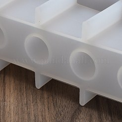 DIYシリコン鋳造型  UVレジン用  エポキシ樹脂工芸品作り  ホワイト  長方形  65x252x58mm&nbsp;LS-AJEW-U021-07A
