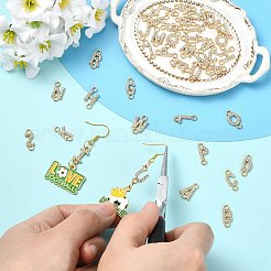 26Pcs 26 Styles Alloy Crystal Rhinestone Connector Charms&nbsp;FIND-CJZ0001-001KCG