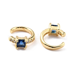 Brass Micro Pave Cubic Zirconia Cuff Earrings&nbsp;EJEW-K086-02G-05