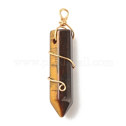 Natural Mixed Gemstone Pointed Pendants&nbsp;PALLOY-JF01502