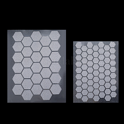 8Pcs 2 Styles PEVA Rubber Anti-Slip Hexagonal Phone Grip Tape Stickers for Phones&nbsp;AJEW-SP0002-64B-01