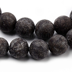 Natural Snowflake Obsidian Beads Strands&nbsp;G-Q462-72-6mm