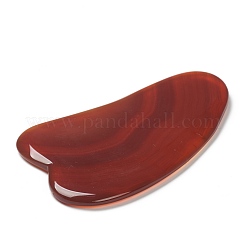 Dyed & Heated Natural Agate Gua Sha Boards&nbsp;AJEW-H112-01