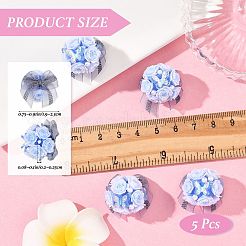 5Pcs Opaque Resin Beads&nbsp;RESI-SZ0002-16D