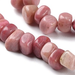 天然ロードナイト チップ ビーズ 連売り  5~19.5x3~8.5x1.5~7.5mm  穴：1mm  約221~293個/連  80~81cm&nbsp;G-G905-01