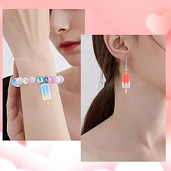 Rainbow Resin Pendants&nbsp;CRES-YW0002-44