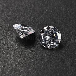 キュービックジルコニアカボション  グレードA  多面カット  ダイヤモンド  透明  9x5mm&nbsp;ZIRC-XCP0001-03