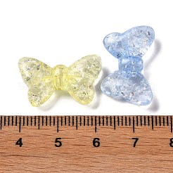 パチパチ透明アクリルビーズ  ミックスカラー  蝶結び  14.5x22x6mm  穴：1.8mm  約500個/500g&nbsp;OACR-G033-05B