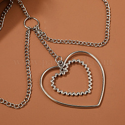 Alloy Sexy Hollow Elastic Multilayer Heart Chain&nbsp;FS-WGB5E69-01