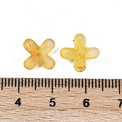 Metal Enlaced Acrylic Bead Caps&nbsp;OACR-G044-01I
