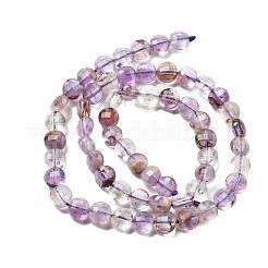 Natural Purple Phantom Quartz Purple Lodolite Quartz Beads Strands&nbsp;G-C179-A17-02