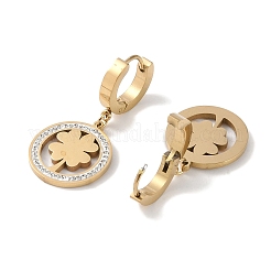 304 Stainless Steel Rhinestone Dangle Earrings&nbsp;EJEW-L283-045G