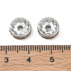 304 Stainless Steel Rhinestone Spacer Beads&nbsp;RB-CBA18B7-01P-09