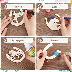 Unfinished Wooden Cutouts&nbsp;DIY-WH0430-141