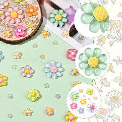 200Pcs 5 Styles Transparent Resin Cabochons&nbsp;CRES-SP0001-10