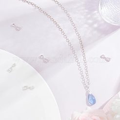 スターリングシルバーペンダントベイル6個、925個  アイスピック＆ピンチベイル  スタンプ925個付き  銀  13mm  穴：3x4mm  ピン：0.8mm&nbsp;STER-CN0001-17