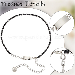 1Pc Alloy Twisted Chain & Black PU Leather Chain Belts for Women&nbsp;AJEW-CL0004-97P