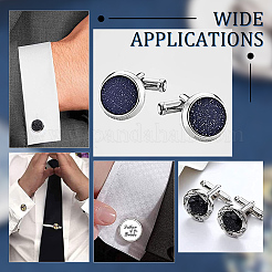 10Pcs 304 Stainless Steel Cuff Button&nbsp;STAS-UN0046-17