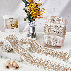 5 Yards Ethnic Embroidery Polyester Ribbon&nbsp;OCOR-CY0003-48A