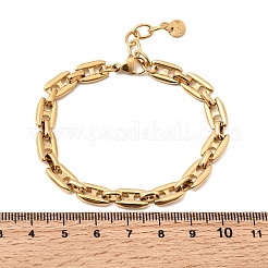 304 Stainless Steel Link Chain Bracelets for Women&nbsp;BJEW-G784-01G-02