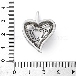 Brass Micro Pave Cubic Zirconia Pendants&nbsp;KK-S510-32GP-03