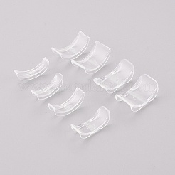 8個8サイズプラスチックインビジブルリングサイズアジャスター  1~10mm幅のリングにフィット  透明  18~20x4~11.5x3mm  8個/セット&nbsp;X-TOOL-H005-01