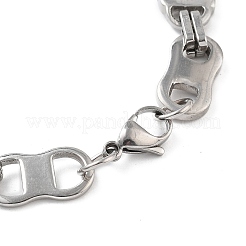 Anti-Tarnish 201 Stainless Steel Oval Link Chain Necklace & Bracelets Set&nbsp;SJEW-G083-02P