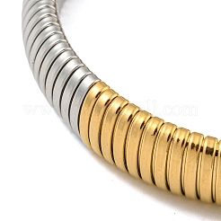 304 Stainless Steel Flat Snake Chain Bracelet&nbsp;BJEW-B076-01PG