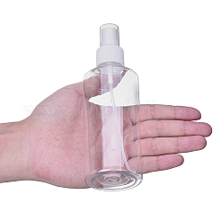 200mlの詰め替え可能なペットプラスチックスプレーボトル  液体用の空のポンプボトル  透明  5.3x15.7cm  容量：200ml（6.76液量オンス）&nbsp;X-TOOL-Q024-02C-01