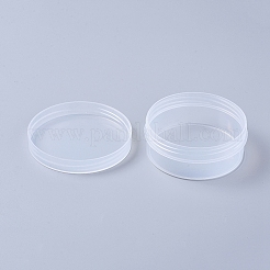 透明なプラスチックの箱  ふた付きビーズ収納容器  コラム  透明  8.95x3.5cm  容量：120ml（4.05液量オンス）&nbsp;LS-CON-WH0069-81B