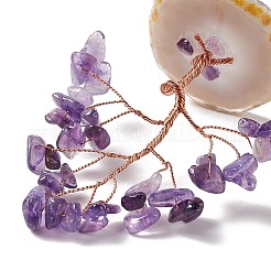 Natural Gemstone Tree Display Decoration&nbsp;DJEW-G027-07RG