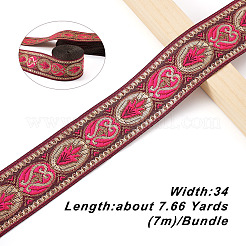 Ethnic Style Embroidery Polyester Ribbons&nbsp;SK-TAC0001-01