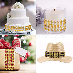 Plastic Sparkling Flower Shape Mesh Wrap Roll&nbsp;DIY-CJC0001-08B