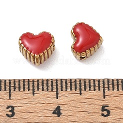 304 Stainless Steel Enamel Beads&nbsp;SA-CBAD60D-01G-02